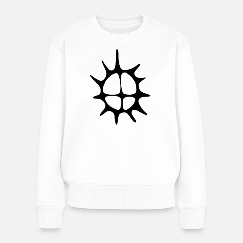 Biejvve - Frauen Premium Bio Pullover - Weiß