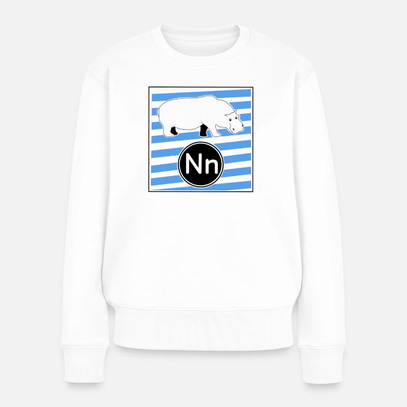 Ni pour Hippopotamus - Pull Premium bio Femme - blanc