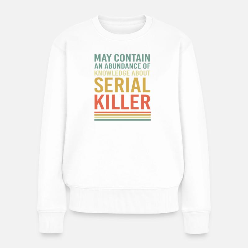Krimi True Crime - Frauen Premium Bio Pullover - Weiß
