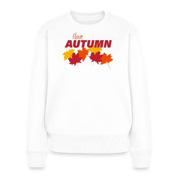 Autumn - Women's Premium Organic Jumper - white - Front - Julia (174cm)