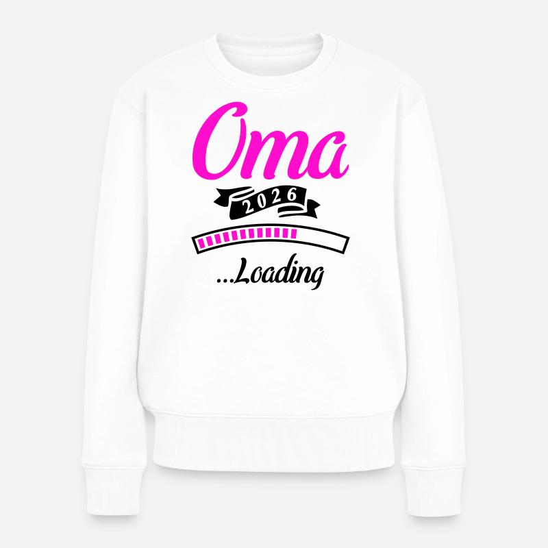 Oma 2026 Loading - Frauen Premium Bio Pullover - Weiß