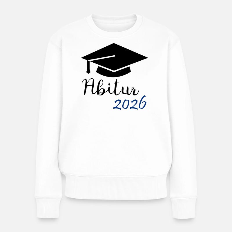 Abitur 2026 - Frauen Premium Bio Pullover - Weiß