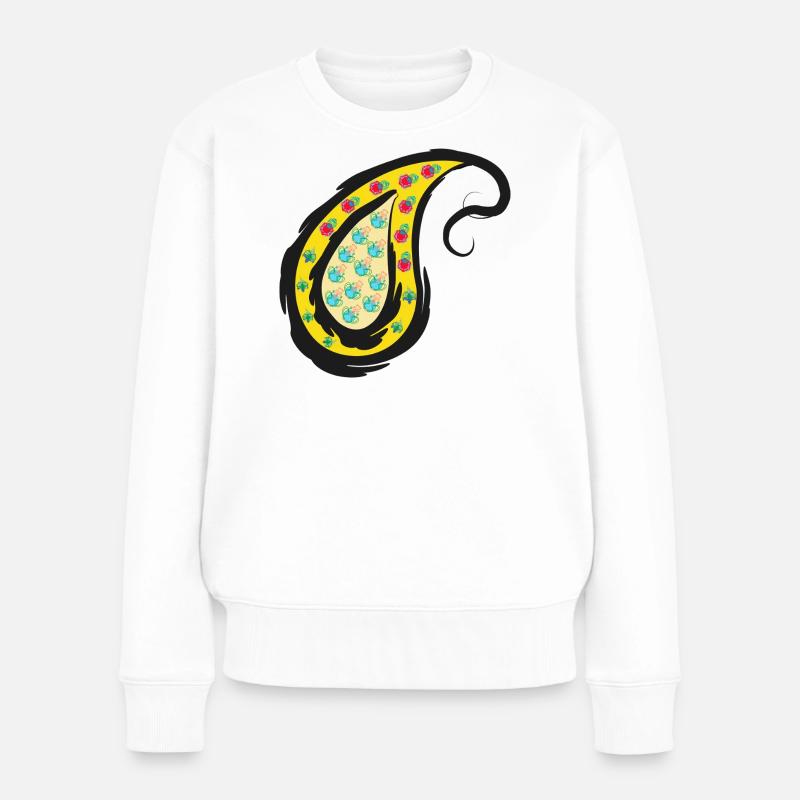 Orientalisches Symbol - Frauen Premium Bio Pullover - Weiß