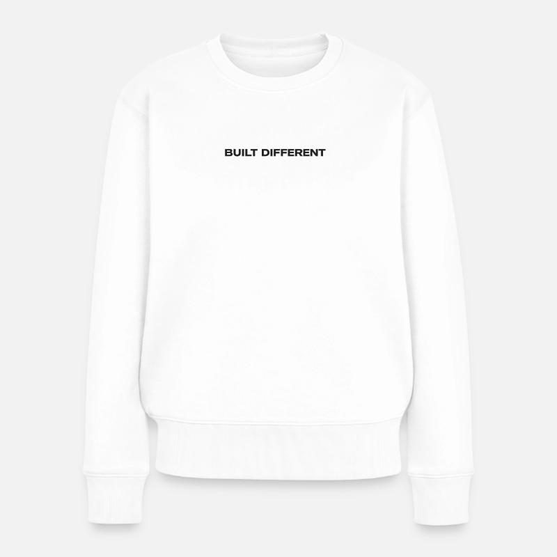 Built differently - Women's Premium Organic Jumper - white