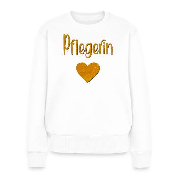Nurse Heart - Women's Premium Organic Jumper - white - Front - Julia (174cm)