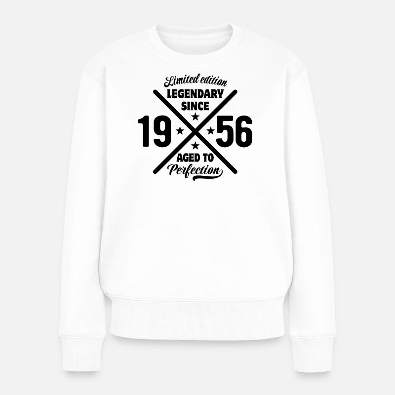 Édition limitée 1956 | Cadeau d’anniversaire - Pull Premium bio Femme - blanc