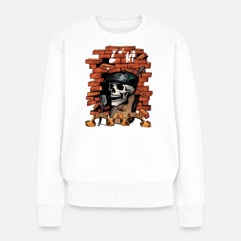 Upload_Logo - Frauen Premium Bio Pullover - Weiß