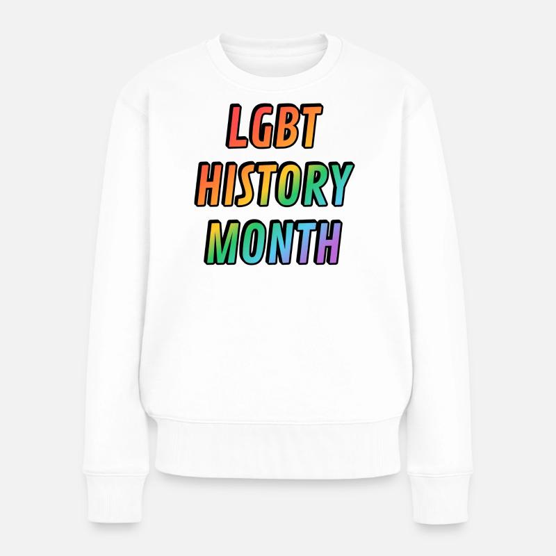 LGBT-Geschichtsmonat - Frauen Premium Bio Pullover - Weiß