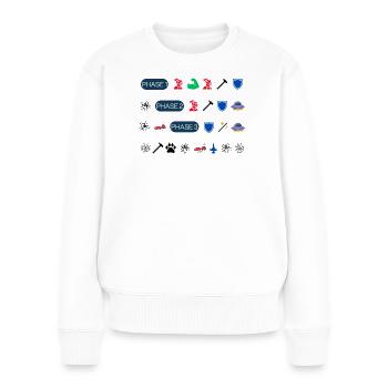 Superhero Order - Women's Premium Organic Jumper - white - Front - Julia (174cm)