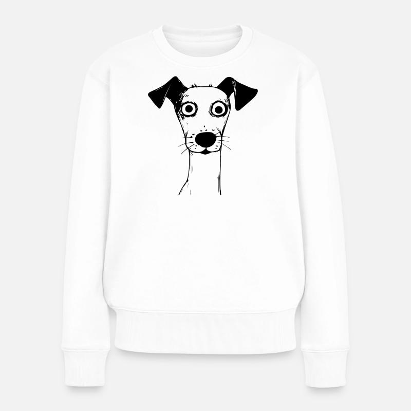 nice_to_see_you - Frauen Premium Bio Pullover - Weiß