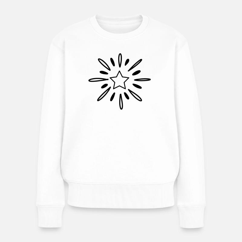 étoiles stars - Pull Premium bio Femme - blanc