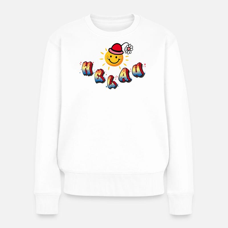 Karneval Helau - Frauen Premium Bio Pullover - Weiß