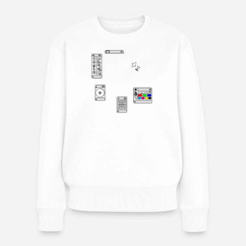 DEVISE - Frauen Premium Bio Pullover - Weiß