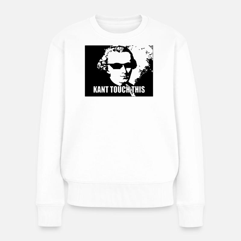 Kant touch this - Frauen Premium Bio Pullover - Weiß