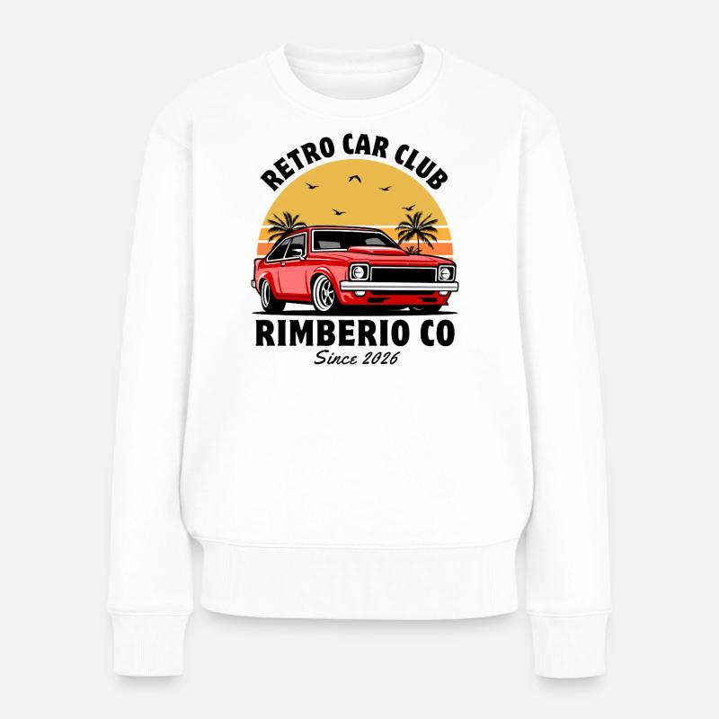 Autoclubs - Frauen Premium Bio Pullover - Weiß