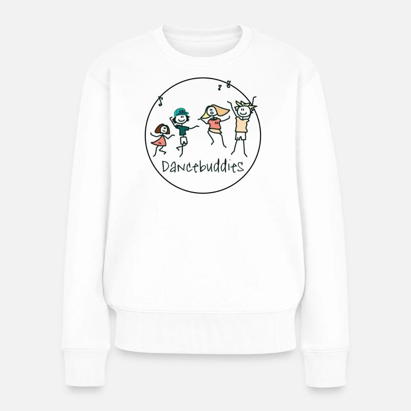 Dancebuddies - Frauen Premium Bio Pullover - Weiß