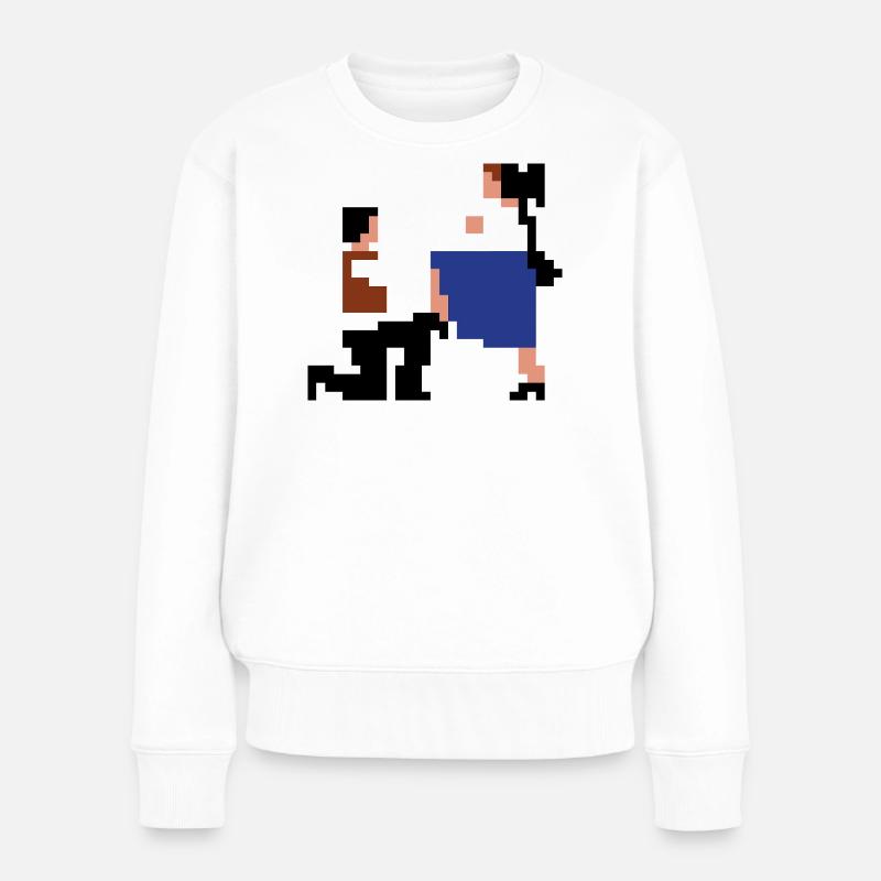 Šij, luby šewco šij... - Pull Premium bio Femme - blanc