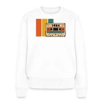 Geburtstag 1984 1984 Geboren 1984 Geburtstag - Frauen Premium Bio Pullover - Weiß - Vorne - Julia (174cm)