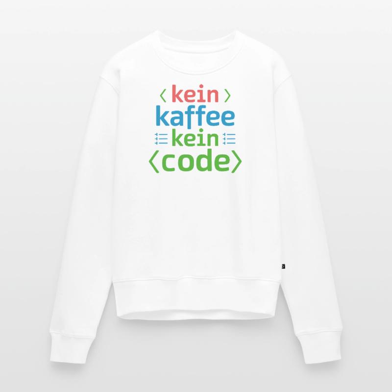 No Coffee No Code Programmer Computer Scientist Women's Premium Organic Jumper