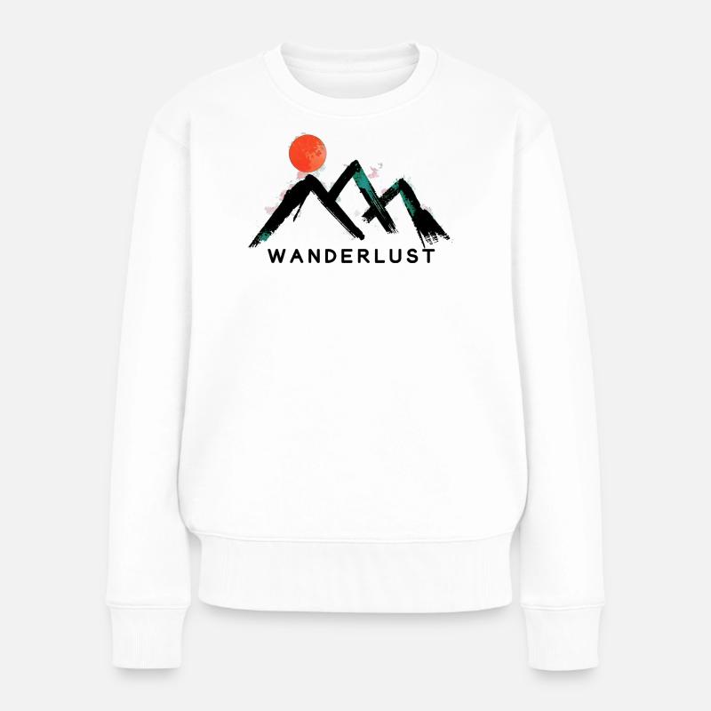 Urban Mountain - Nature Vibes par Free Art - Pull Premium bio Femme - blanc