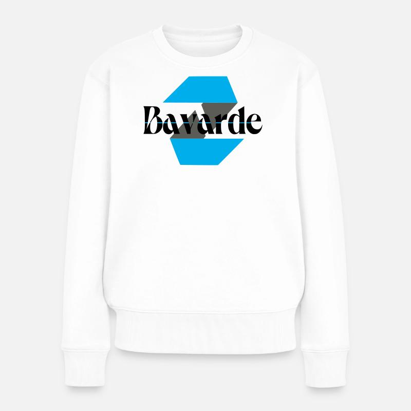 Logo bavarde - Pull Premium bio Femme - blanc