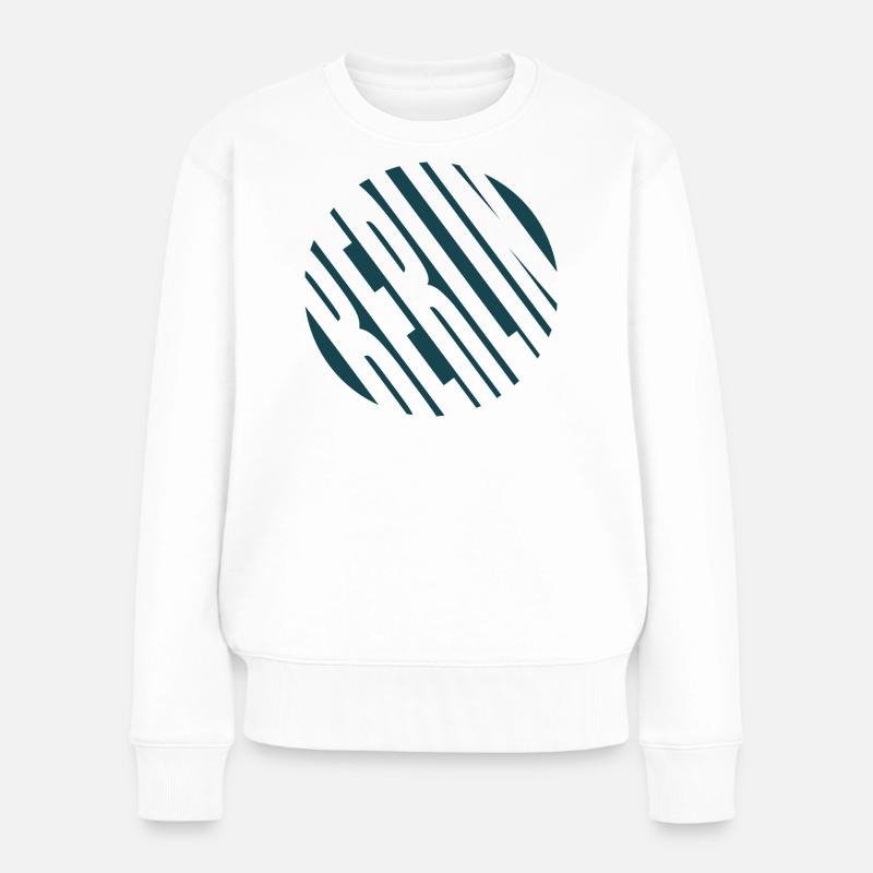 Cercle de la bande de Berlin - Pull Premium bio Femme - blanc