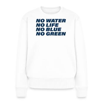 Water - Women's Premium Organic Jumper - white - Front - Julia (174cm)