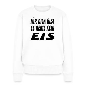 Eis - Frauen Premium Bio Pullover - Weiß - Vorne - Julia (174cm)