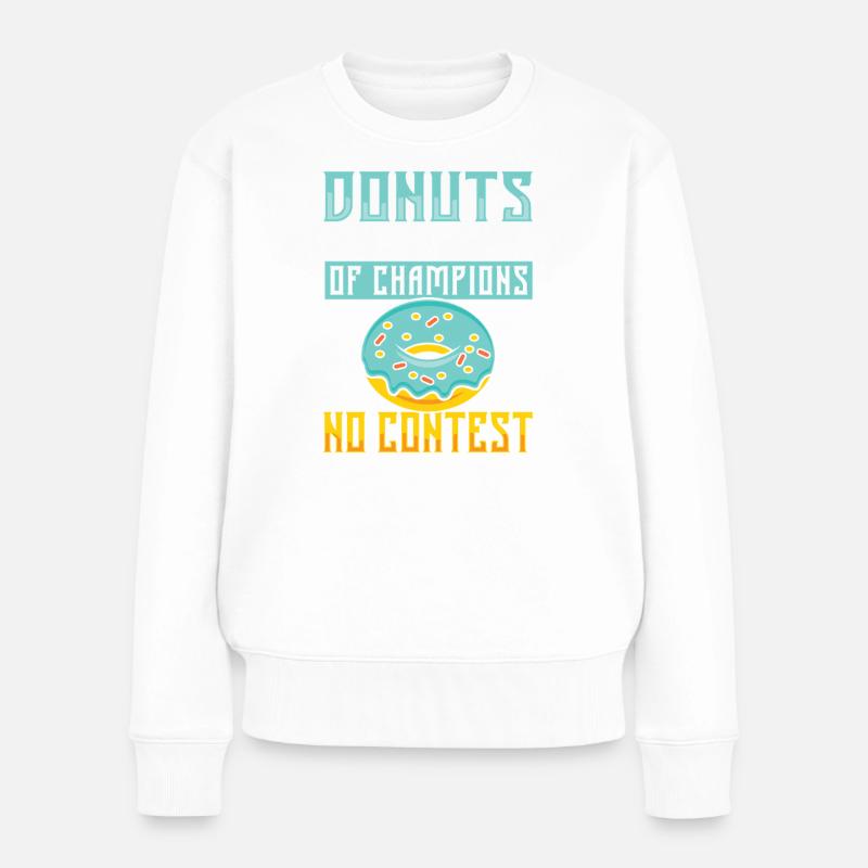 Restauration rapide en donuts - Pull Premium bio Femme - blanc