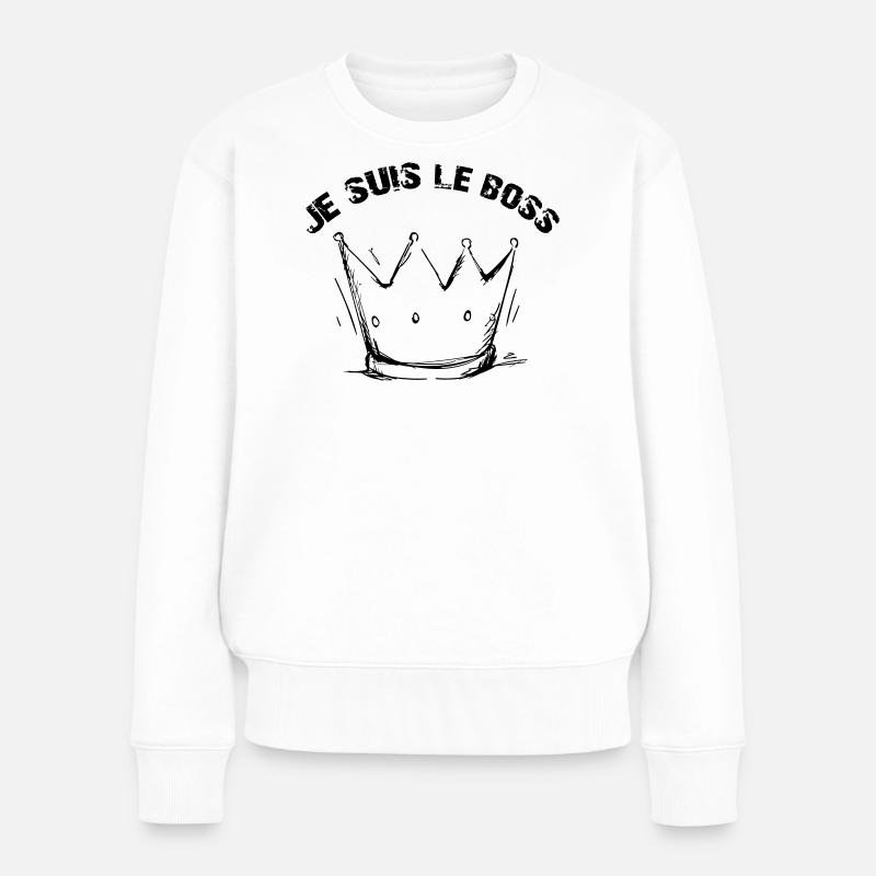 Je suis le Patron - Pull Premium bio Femme - blanc