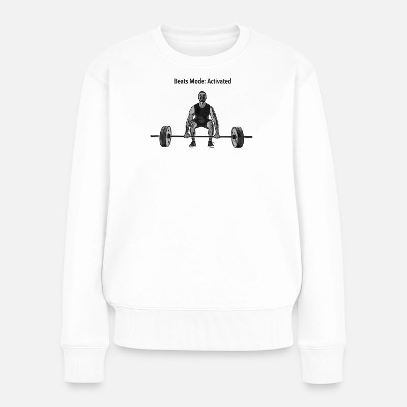 Beats Mode Active: Strength Lifting - Women's Premium Organic Jumper - white