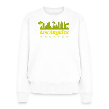 Skyline de Los Angeles - Pull Premium bio Femme - blanc - Devant - Julia (174cm)