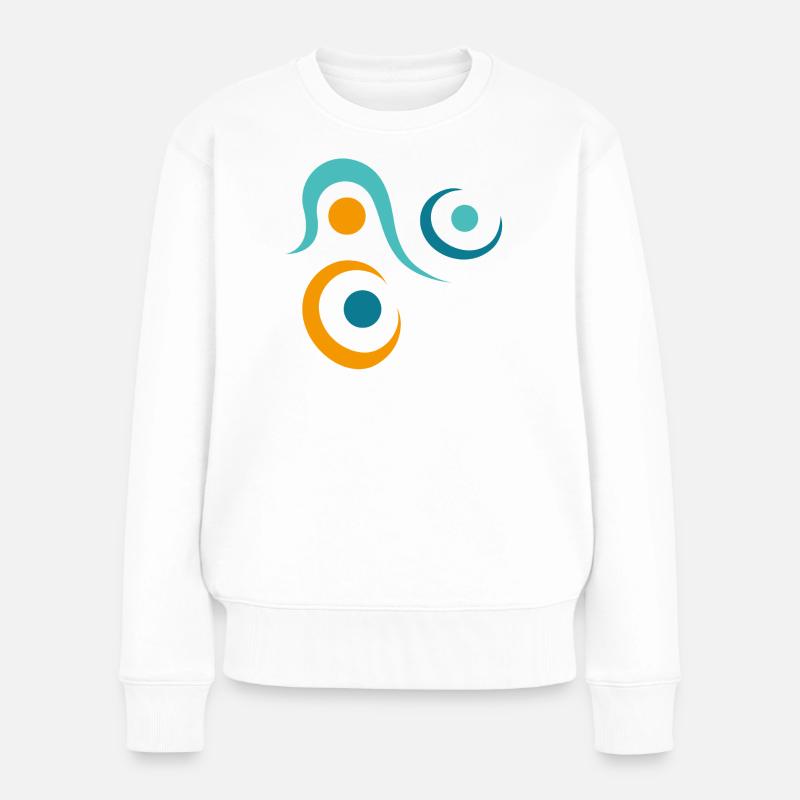yoga-design_10 - Frauen Premium Bio Pullover - Weiß