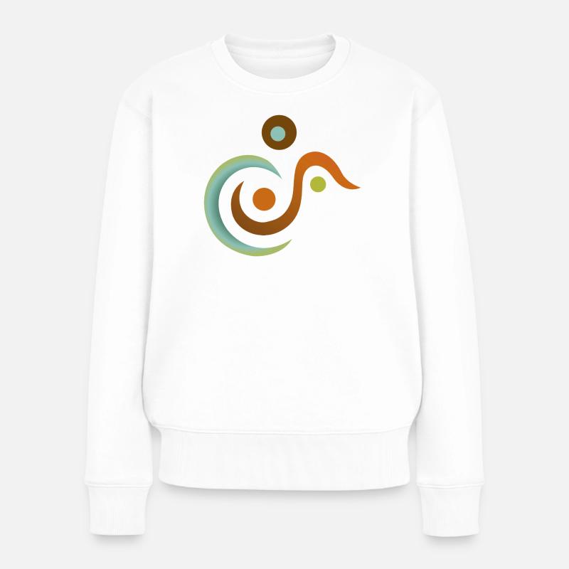 Yoga design_11 - Pull Premium bio Femme - blanc