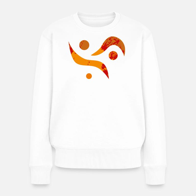 Yoga design_35 - Pull Premium bio Femme - blanc