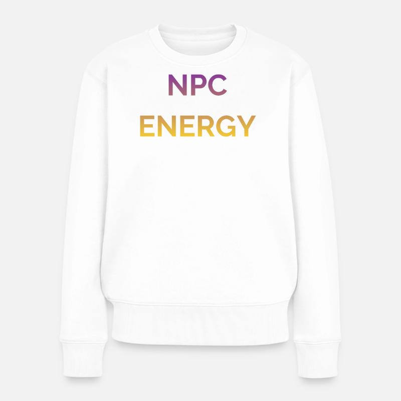 Logo du Gradient d’Énergie NPC - Pull Premium bio Femme - blanc