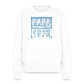 1978 - Frauen Premium Bio Pullover - Weiß - Vorne - Julia (174cm)