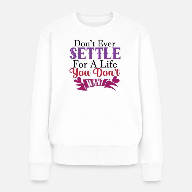Régler ce que tu ne veux pas - Pull Premium bio Femme - blanc
