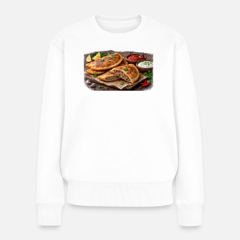 Tschebureki - Frauen Premium Bio Pullover - Weiß