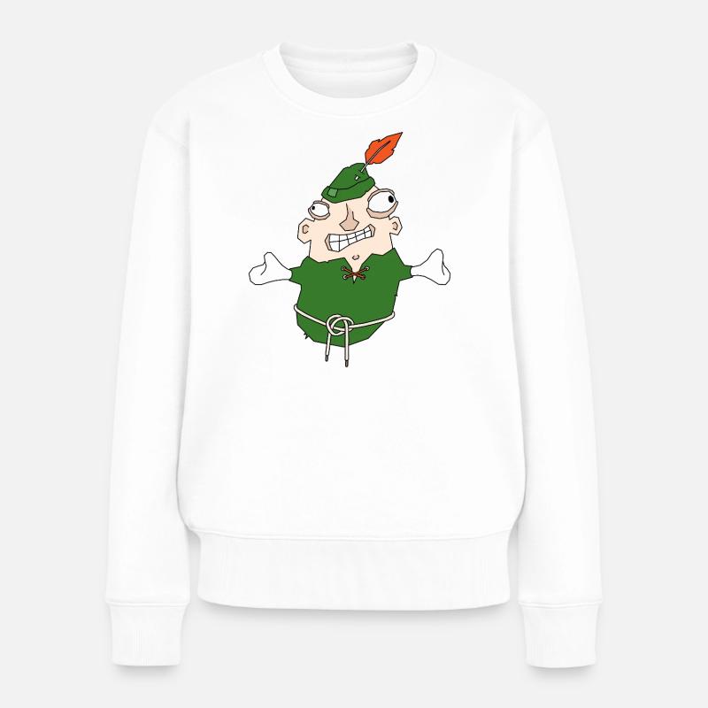 Hug Me If You Can - Frauen Premium Bio Pullover - Weiß