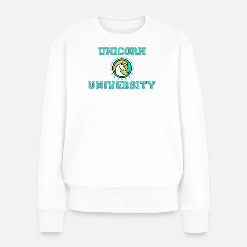 unicorn university - Pull Premium bio Femme - blanc