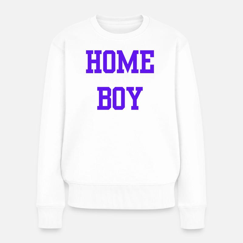 HB Home Boy Hambourg - Pull Premium bio Femme - blanc
