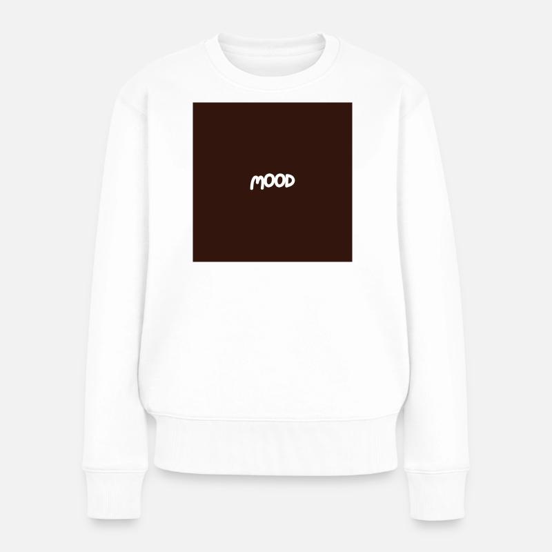 "MOOD" Graphic Tee Design - Pull Premium bio Femme - blanc