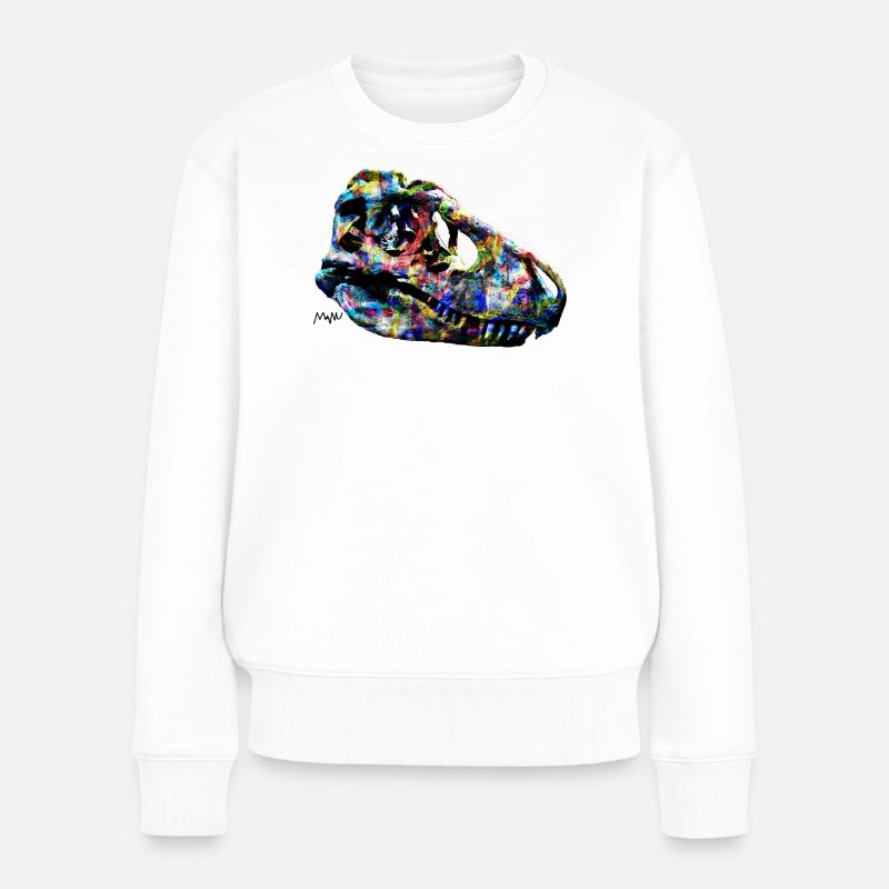 tarbosaurus - Pull Premium bio Femme - blanc