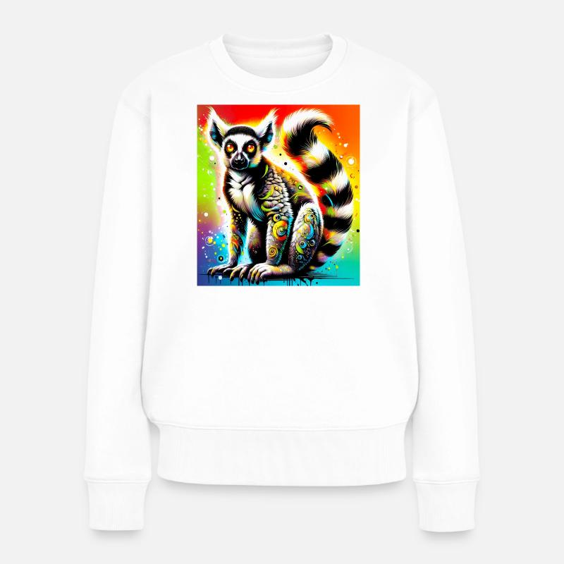 Lémurien - Pull Premium bio Femme - blanc