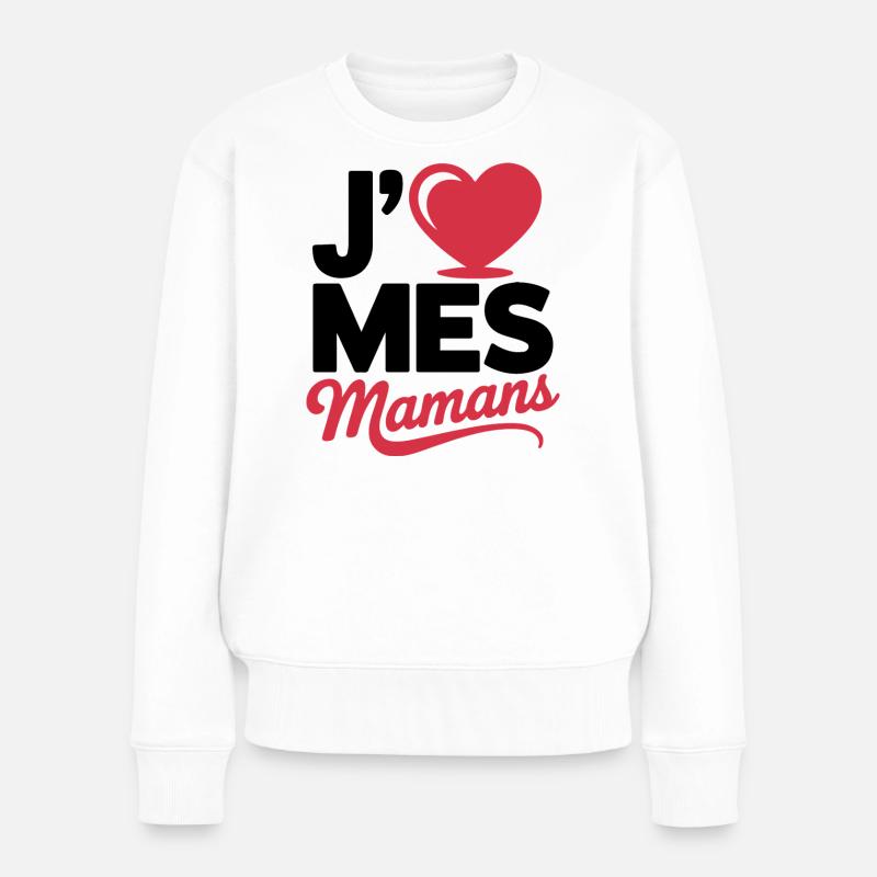 Aime_mes_mamans - Pull Premium bio Femme - blanc