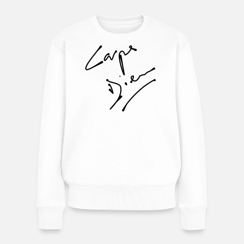 Carpe Diem - Pull Premium bio Femme - blanc