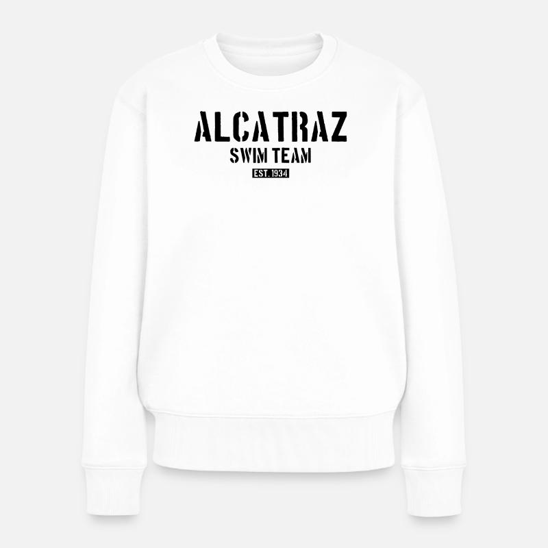 Alcatraz Swim Team - Est. 1934 - San Francisco - Frauen Premium Bio Pullover - Weiß