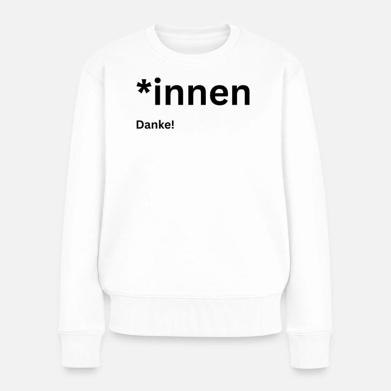 Pro Gendering - Women's Premium Organic Jumper - white