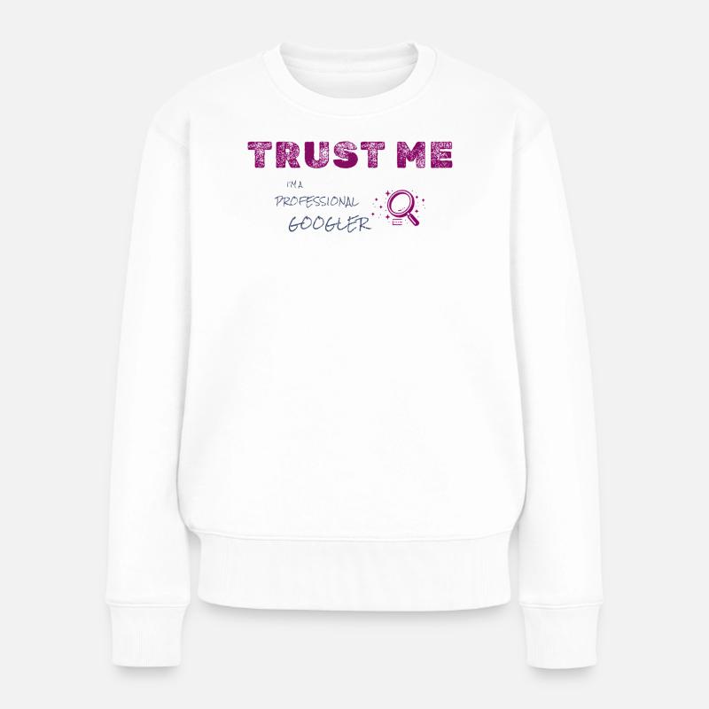 Googler Leben - Frauen Premium Bio Pullover - Weiß